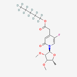 molecular formula C19H28FNO6 B12420444 alpha-Capecitabine-d11 