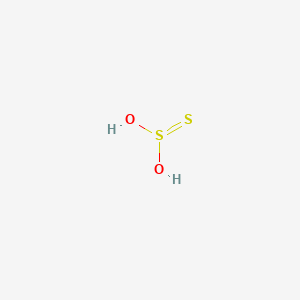 molecular formula H2S2O2<br>H2O2S2 B1242045 Thiosulfurous acid 