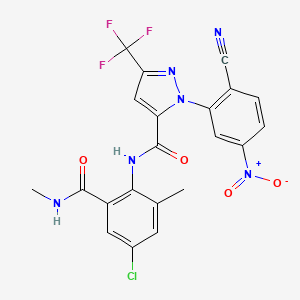 molecular formula C21H14ClF3N6O4 B12420453 RyRs activator 1 