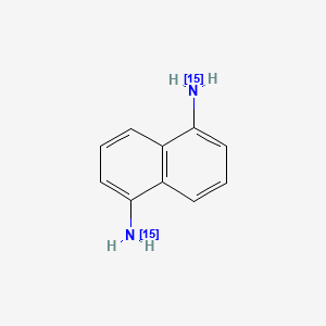 molecular formula C10H10N2 B12420460 Naphthalene-1,5-diamine-15N2 