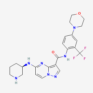 molecular formula C23H26F3N7O2 B12420477 Flt3/itd-IN-2 