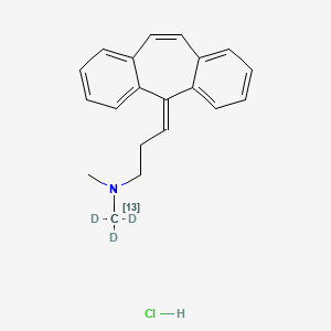 molecular formula C20H22ClN B12420486 Cyclobenzaprine-13C,d3 (hydrochloride) 