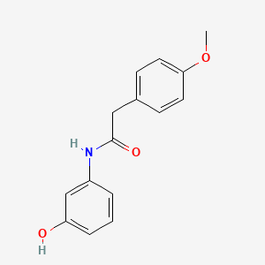 molecular formula C15H15NO3 B12420489 N-(3-hydroxyphenyl)-2-(4-methoxyphenyl)acetamide 