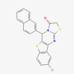 molecular formula C22H13ClN2OS2 B12420506 Sirt1/2-IN-1 