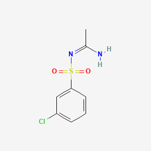 molecular formula C8H9ClN2O2S B1242051 N-(3-Chlorobenzenesulfonyl)acetamidine CAS No. 30289-21-5