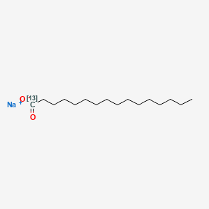 molecular formula C16H31NaO2 B12420528 Palmitic acid-13C sodium 