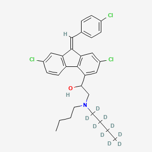 molecular formula C30H32Cl3NO B12420539 Lumefantrine-d9 