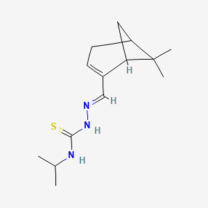 1-[(E)-(6,6-dimethyl-2-bicyclo[3.1.1]hept-2-enyl)methylideneamino]-3-propan-2-ylthiourea