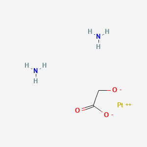 molecular formula C2H8N2O3Pt B1242056 (Glycolato-O,O')diammine platinum(II) 