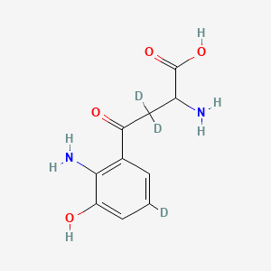 molecular formula C10H12N2O4 B12420581 3-Hydroxykynurenine-d3 