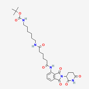 molecular formula C30H41N5O8 B12420589 Pomalidomide-amido-C4-amido-C6-NH-Boc 