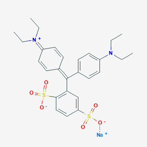 molecular formula C27H31N2NaO6S2 B12420591 sodium;2-[[4-(diethylamino)phenyl]-(4-diethylazaniumylidenecyclohexa-2,5-dien-1-ylidene)methyl]benzene-1,4-disulfonate 