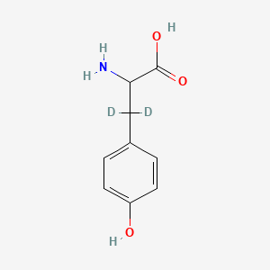 molecular formula C9H11NO3 B12420609 DL-Tyrosine-d2 