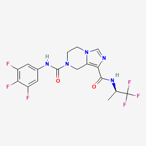 molecular formula C17H15F6N5O2 B12420637 Hbv-IN-17 