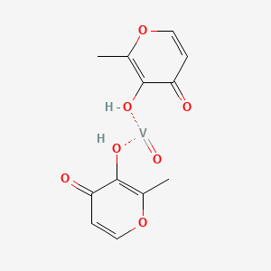 molecular formula C12H12O7V B1242065 bis(maltolato)oxovanadium(IV) 