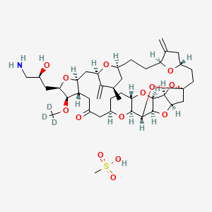 molecular formula C41H63NO14S B12420675 Eribulin-d3 (mesylate) 