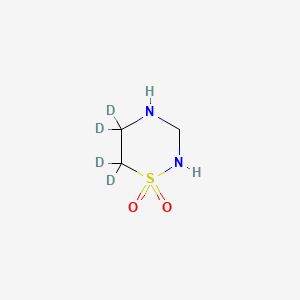 molecular formula C3H8N2O2S B12420678 Taurultam-d4 