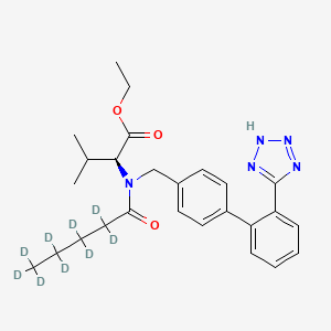 molecular formula C26H33N5O3 B12420693 Valsartan ethyl ester-d9 
