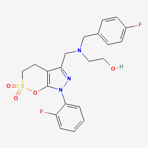 molecular formula C21H21F2N3O4S B12420705 BuChE-IN-3 
