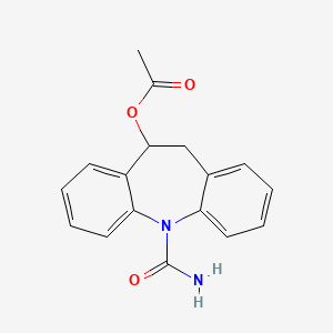 molecular formula C17H16N2O3 B1242071 Eslicarbazepine acetate 