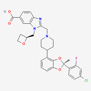 molecular formula C32H31ClFN3O5 B12420850 GLP-1 receptor agonist 9 