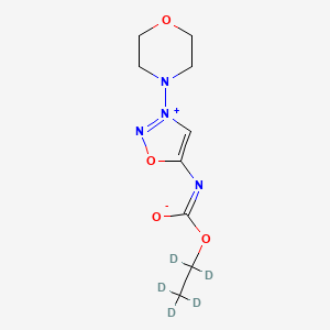 molecular formula C9H14N4O4 B12420866 Molsidomine-d5 