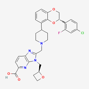 molecular formula C31H30ClFN4O5 B12420872 GLP-1 receptor agonist 7 