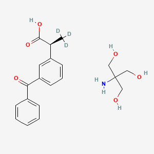 molecular formula C20H25NO6 B12420881 Dexketoprofen-d3 (trometamol) 