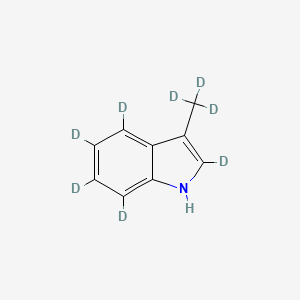molecular formula C9H9N B12420883 Skatole-d8 