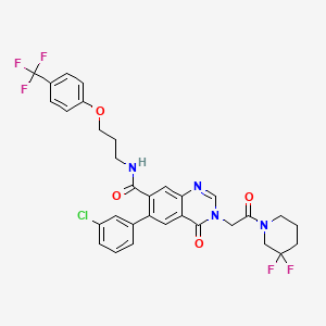 molecular formula C32H28ClF5N4O4 B12420896 NOD1/2 antagonist-1 