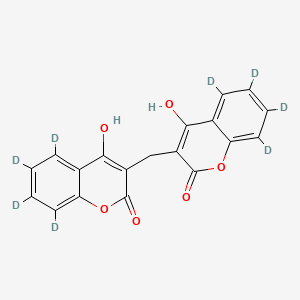 molecular formula C19H12O6 B12420900 Dicoumarol-d8 
