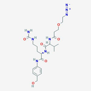 molecular formula C23H36N8O6 B12420902 Azide-PEG1-Val-Cit-PABC-OH 