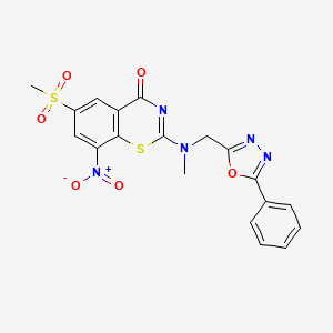 molecular formula C19H15N5O6S2 B12420936 Antitubercular agent-10 