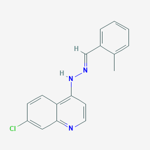 7-chloro-N-[(E)-(2-methylphenyl)methylideneamino]quinolin-4-amine