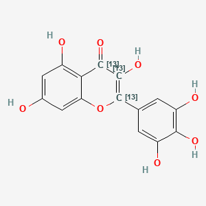 molecular formula C15H10O8 B12420949 Myricetin-13C3 