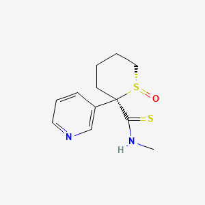 (1S,2R)-N-Methyl-1-oxo-2-pyridin-3-ylthiane-2-carbothioamide