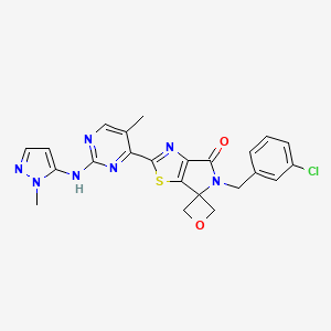 molecular formula C23H20ClN7O2S B12420957 ERK1/2 inhibitor 8 