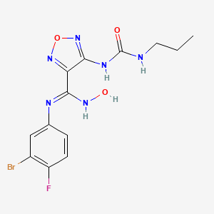 molecular formula C13H14BrFN6O3 B12420975 Ido1-IN-15 
