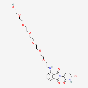 molecular formula C27H39N3O11 B12420997 Thalidomide-NH-PEG7 