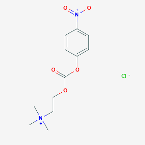 molecular formula C12H17ClN2O5 B012421 4-Nitrophenyl N-trimethylammonioethyl carbonate CAS No. 104407-34-3