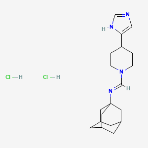 N-(1-adamantyl)-1-[4-(1H-imidazol-5-yl)piperidin-1-yl]methanimine;dihydrochloride