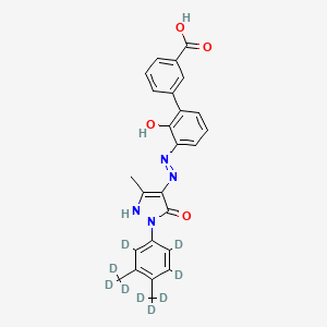 molecular formula C25H22N4O4 B12421015 Eltrombopag-d9 
