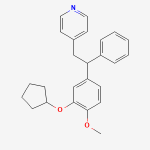 molecular formula C25H27NO2 B1242106 Cdp-840 