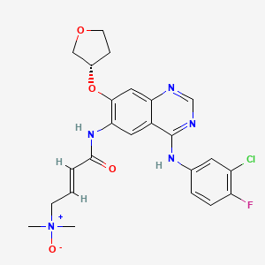 molecular formula C24H25ClFN5O4 B12421065 afatinib N-oxide CAS No. 2413212-11-8
