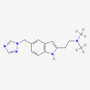 molecular formula C15H19N5 B12421078 Iso Rizatriptan-d6 