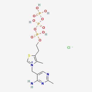 [2-[3-[(4-Amino-2-methylpyrimidin-5-yl)methyl]-4-methyl-1,3-thiazol-3-ium-5-yl]ethoxy-hydroxyphosphoryl] phosphono hydrogen phosphate;chloride