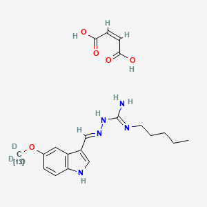 molecular formula C20H27N5O5 B12421091 Tegaserod-13C,d3 (maleate) 