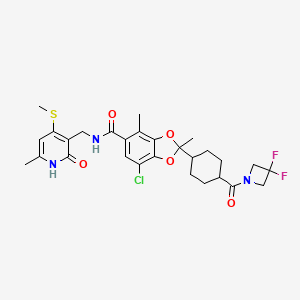 molecular formula C28H32ClF2N3O5S B12421099 Ezh2-IN-9 