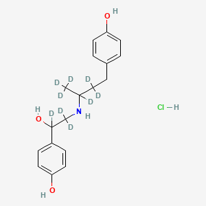 molecular formula C18H24ClNO3 B12421110 Ractopamine-d9 (hydrochloride) 