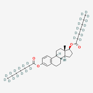 molecular formula C32H48O4 B12421115 Estradiol 3,17-bis(enanthate-d13) 